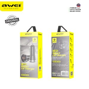 AWEI C826T USB Quick Charge Car Charger Cable 18W 12-24V 2.4A Fast Intelligent Phone