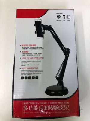 Desktop Round Plate Suspension Microphone Stand Boom Arm Scissor Mount