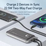 AWEI P121K 20000mAh Portable Power Bank PD 22.5W Two-Way Quick Charge Type C USB A Fast Charger PowerBank