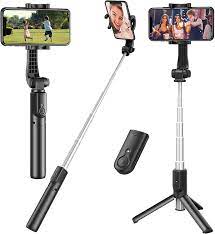 Selfie Stick, Extendable Selfie Stick Tripod with Detachable Wireless Remote and Tripod Stand Selfie