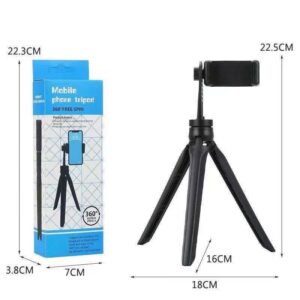 360’ Free Spin Rotation Mobile Phone Tripod Selfie Stick Outdoor Indoor live Broadcast