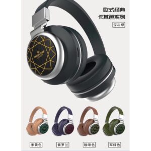 LED-001 LUMINOUS WIRELESS HEADSET Super Bass Colorful Lights Bluetooth Fordable