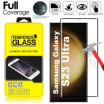 Samsung Galaxy S23, S23 Plus, s23 Ultra Tempered Glass Full Cover Screen Protector