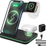 Wireless Charger 3 in 1,15W Fast Wireless Charging Station