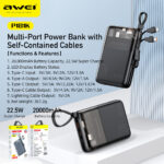 AWEI - P181K - PD22.5w fast charging power bank 20000mAh