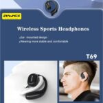 Awei T69 Air Conduction Bluetooth 5.2 Earphones Wireless