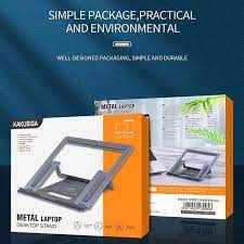 Lightweight and portable 4 speed adjustment stable triangle Metal Laptop Desktop Stand