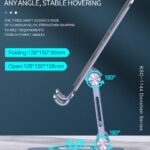 Aluminum alloy rotating desktop holder tablet desktop flexible laptop phone holder