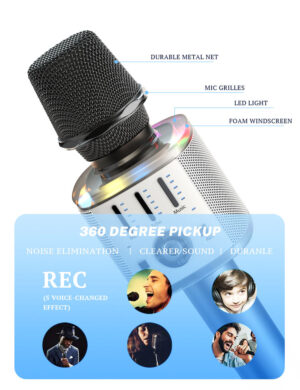 YESIDO Karoake system design portable wireless speaker microphone