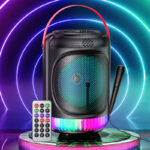PORTABLE BLUETOOTH SPEAKER KARAOKE WITH MICROPHONE