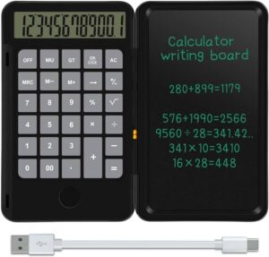 Calculator with LCD Writing Tablet