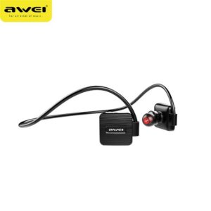 Awei A848BL Bluetooth Sports Earphones Waterproof Neckband Earbuds - Black
