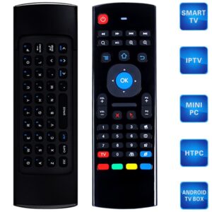 2.4G Wireless Remote Control Keyboard Air Mouse - Black