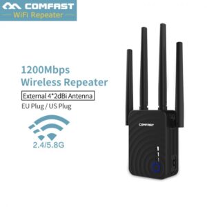 Comfast CF-WR754AC Repeater COMFAST WIFI 2.4G&5G dual frequency 1200Mbps Home Wireless Extender Router signal Wifi Range 4