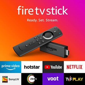 Fire TV Stick with Alexa Voice Remote (includes TV controls), HD streaming device