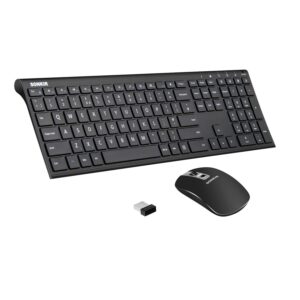 Wireless Keyboard Mouse Combo, Sonkir K-18