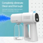 K5 Steam Gun, Nano Spray Disinfectant Mist Gun, Handheld Rechargeable Blue Light 380ml Atomization Disinfection Gun for Home, Office, School or Garden