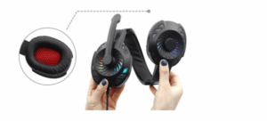 Komc KM666 High quality Headset 7 Colors RGB Led for Game, Super Stereo Wired Computer Gaming Headphone