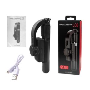 L08 Handheld 1 Axis Gimbal Stabilizer Wireless Selfie Stick With Tripod for Smartphone
