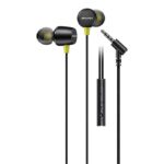 AWEI L5 Magnetic Adsorption 3.5mm Wired In-ear Metal Earphone Stereo Phone Headset with Wire Control Mic
