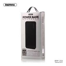 Remax RPP-153 Wired Power Bank for Mobile Phones 10000 mAH 2 USB Output 2.0A