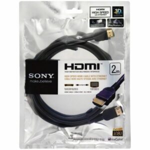 Sony HDMI Cable Dlche20bsk.cae 2m for Blu-ray Players 3d TVS Consoles Projectors