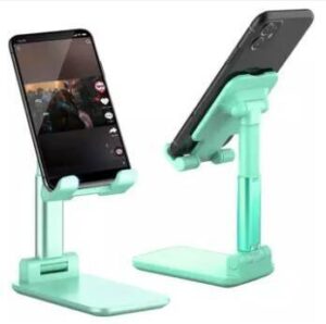 T1 Universal Ergonomic Collapsible Adjustable Metal Desktop Tablet Mobile Phone Holder
