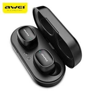 awei T13 TWS Bluetooth V5.0 Ture Wireless Sports Headset with Charging Case