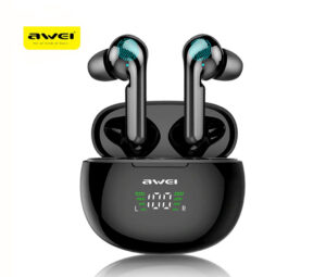 Awei T15P Bluetooth V5.0 TWS Ture Wireless Sports LED Display Headset with Charging Case