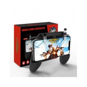 W10 Mobile Phone Game Controller Gamepad Joystick Fire Trigger for PUBG - Black