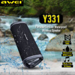 Awei Y331 TWS Outdoor Speaker Bluetooth-compatible Wireless Stereo Super Bass Sound Support TF Card 2000mAh For Travel Party