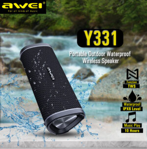 Awei Y331 TWS Outdoor Speaker Bluetooth-compatible Wireless Stereo Super Bass Sound Support TF Card 2000mAh For Travel Party